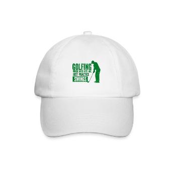 Golf - Golfclub Goldspieler Birdie Elite Luxus - Baseballkappe - Weiß/Weiß - Vorne