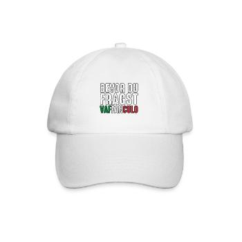 Italy Italian Vaffanculo - Baseball Cap - white/white - Front