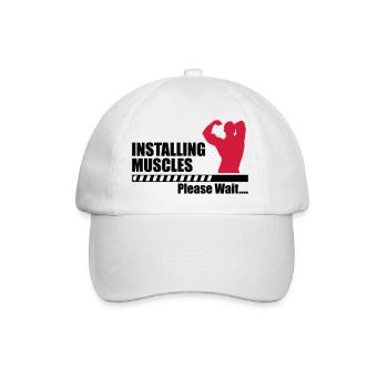 Installing Muscle - Casquette classique - blanc/blanc - Devant