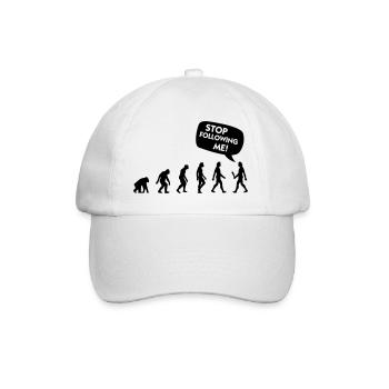Die Evolution eines Stalkers - Baseballkappe - Weiß/Weiß - Vorne