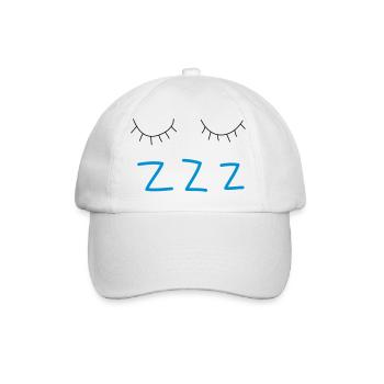 sleep - Baseball Cap - white/white - Front