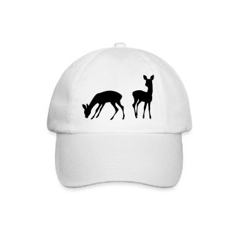 Rehe - Baseballkappe - Weiß/Weiß - Vorne