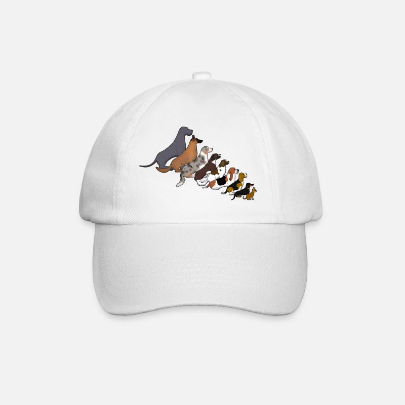 Hundereihe 1 - Baseball Cap - white/white