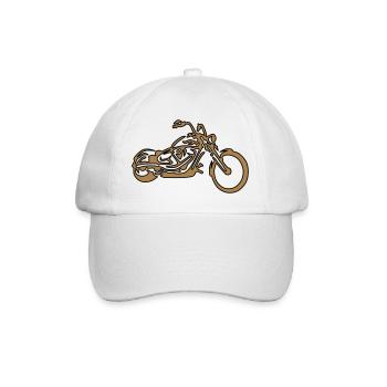 Custom – Chopper Gold Edition - Baseball Cap - white/white - Front