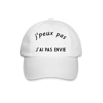 J'peux pas j'ai pas envie - Casquette classique - blanc/blanc - Devant