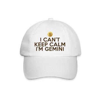 Star sign Gemini / Zodiac Gemini - Baseball Cap - white/white - Front