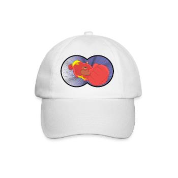 Kapitän Bizeps - Baseballkappe - Weiß/Weiß - Vorne