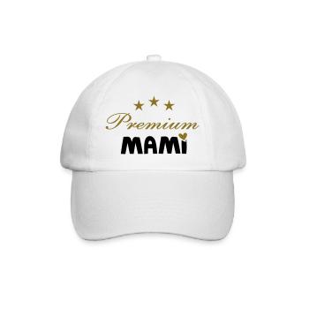 Premium Mami - Baseball Cap - white/white - Front