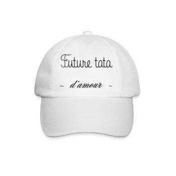 FUTURE TATA D AMOUR - Casquette classique - blanc/blanc - Devant