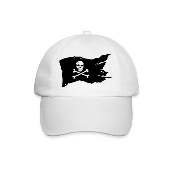 pirate - Baseball Cap - white/white - Front