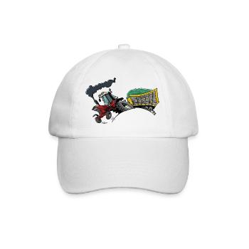 0714 IH745XL with cart - Baseball Cap - white/white - Front