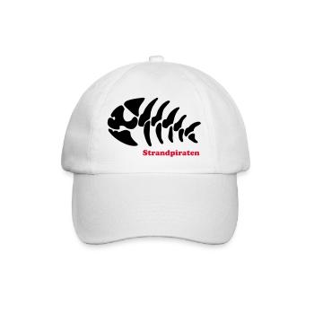 pêche pirates de plage de pirate - Casquette classique - blanc/blanc - Devant