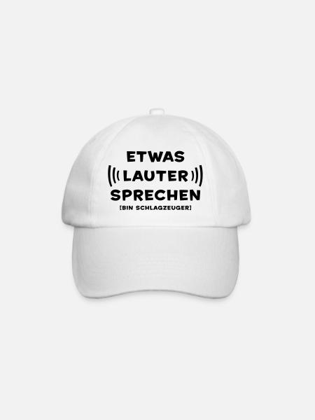 Etwas lauter sprechen - Schlagzeuger - Baseballkappe - Weiß/Weiß