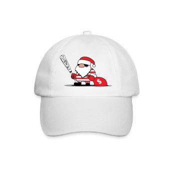 Santa Claus - Baseball Cap - white/white - Front