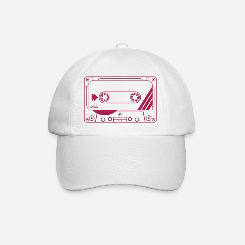 Audio Kassette - Baseballkappe - Weiß/Weiß