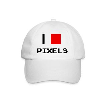 pixel - Baseballkappe - Weiß/Weiß - Vorne