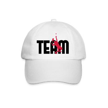 Team Tennis - Baseballkappe - Weiß/Weiß - Vorne
