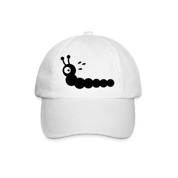 Angstschwitzender Wurm - Baseballkappe - Weiß/Weiß - Vorne