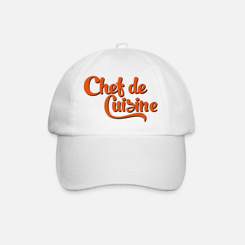 chef - Baseball Cap - white/white