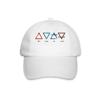 Alchemic Elements - Baseball Cap - white/white - Front