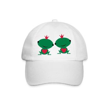deux sont amoureux - Casquette classique - blanc/blanc - Devant
