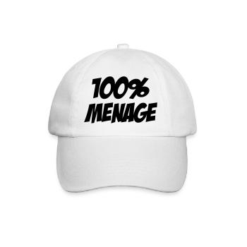100% Ménage - Casquette classique - blanc/blanc - Devant