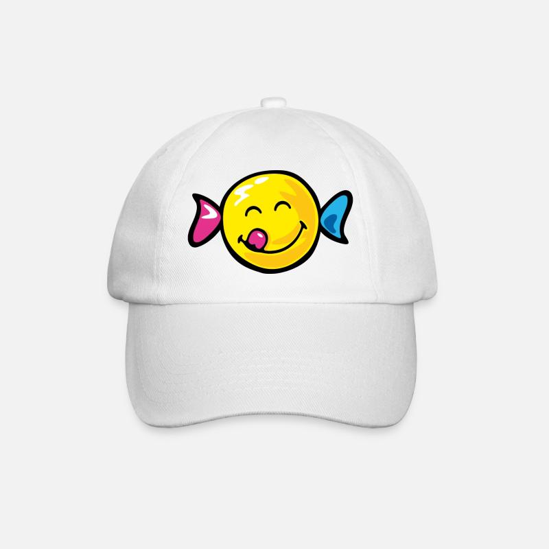 Smiley Sweety - Baseballkappe - Weiß/Weiß