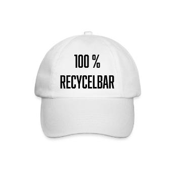 01 - 100% RECYCLABLE - Casquette classique - blanc/blanc - Devant