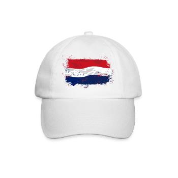 Holland Flag - Baseballkappe - Weiß/Weiß - Vorne