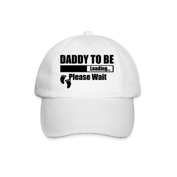 Daddy To Be Loading Please Wait - Baseball Cap - white/white - Front