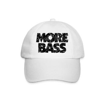 Plus de bass (vintage / noir) bass player bass player - Casquette classique - blanc/blanc - Devant
