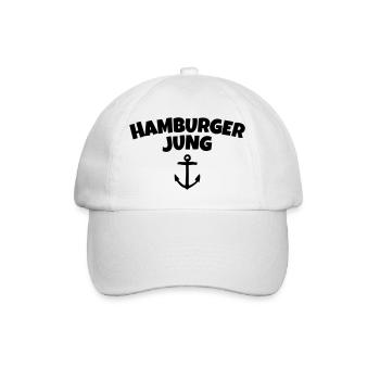 Hamburger Jung from Hamburg - Baseball Cap - white/white - Front