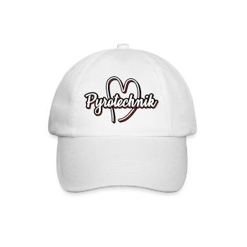 Ich liebe Pyrotechnik Pyros Feuerwerk Böller - Baseballkappe - Weiß/Weiß - Vorne
