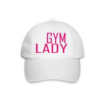 Gym Lady - Baseballkappe - Weiß/Weiß - Vorne