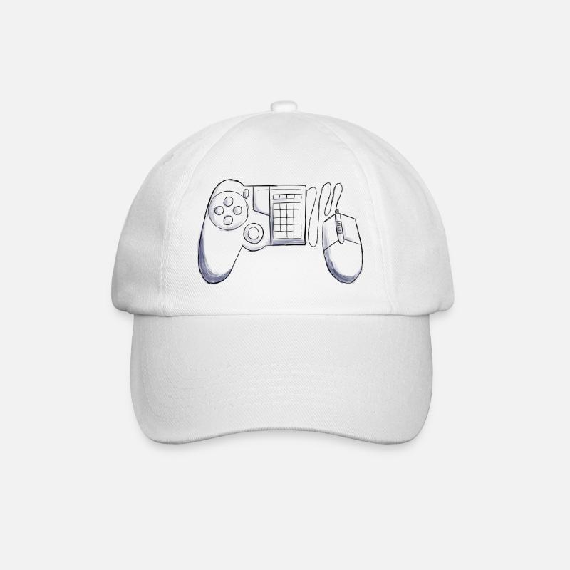Contrôleur de jeu - Casquette classique - blanc/blanc