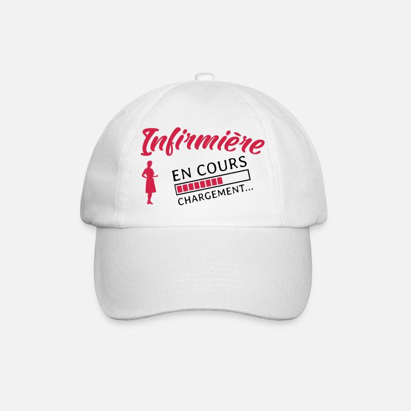 Infirmière en cours Future infirmière - Casquette classique - blanc/blanc