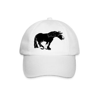 funny Tinker black, Irish Cob - Baseball Cap - white/white - Front