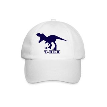Dinosaur Dino - Baseball Cap - white/white - Front
