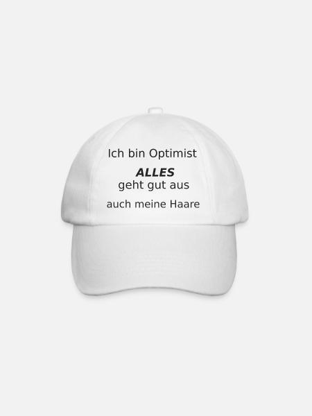 Optimist - Baseballkappe - Weiß/Weiß
