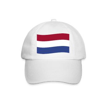 Pays-Bas Drapeau Nederland Holland Néerlandais - Casquette classique - blanc/blanc - Devant