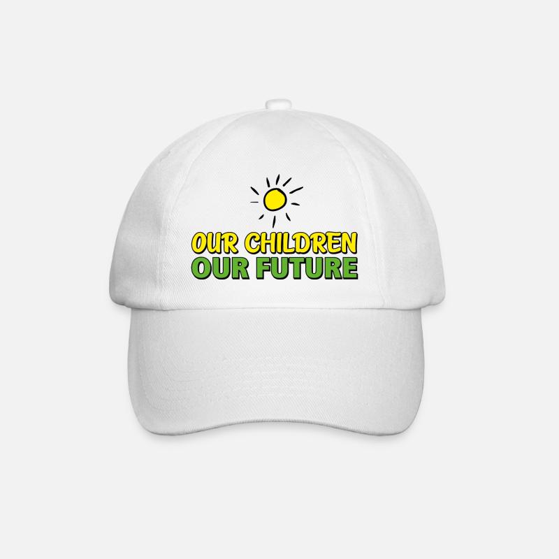 our children our future - Casquette classique - blanc/blanc