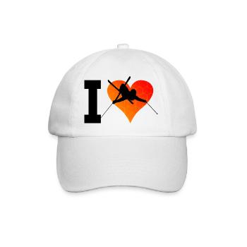 Ski Ski Ski Femmes Cascade Ski Ski - Casquette classique - blanc/blanc - Devant