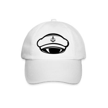 Capitaine de bonnet - Casquette classique - blanc/blanc - Devant