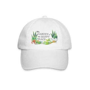 Endroit préféré du jardin - Casquette classique - blanc/blanc - Devant
