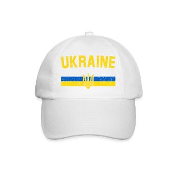 Ukraine - Baseball Cap - white/white - Front