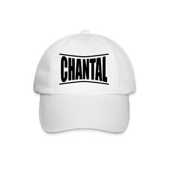 Chantal T-Shirt Geschenkidee - Baseballkappe - Weiß/Weiß - Vorne