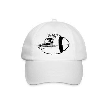 Amerikanischer Football amerikanisch Vektor Stolz - Baseballkappe - Weiß/Weiß - Vorne