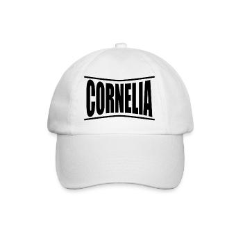 Cornelia T-Shirt Geschenkidee - Baseballkappe - Weiß/Weiß - Vorne