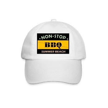BBQ SUMMER BEACH - Baseball Cap - white/white - Front