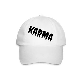 karma - Baseballkappe - Weiß/Weiß - Vorne